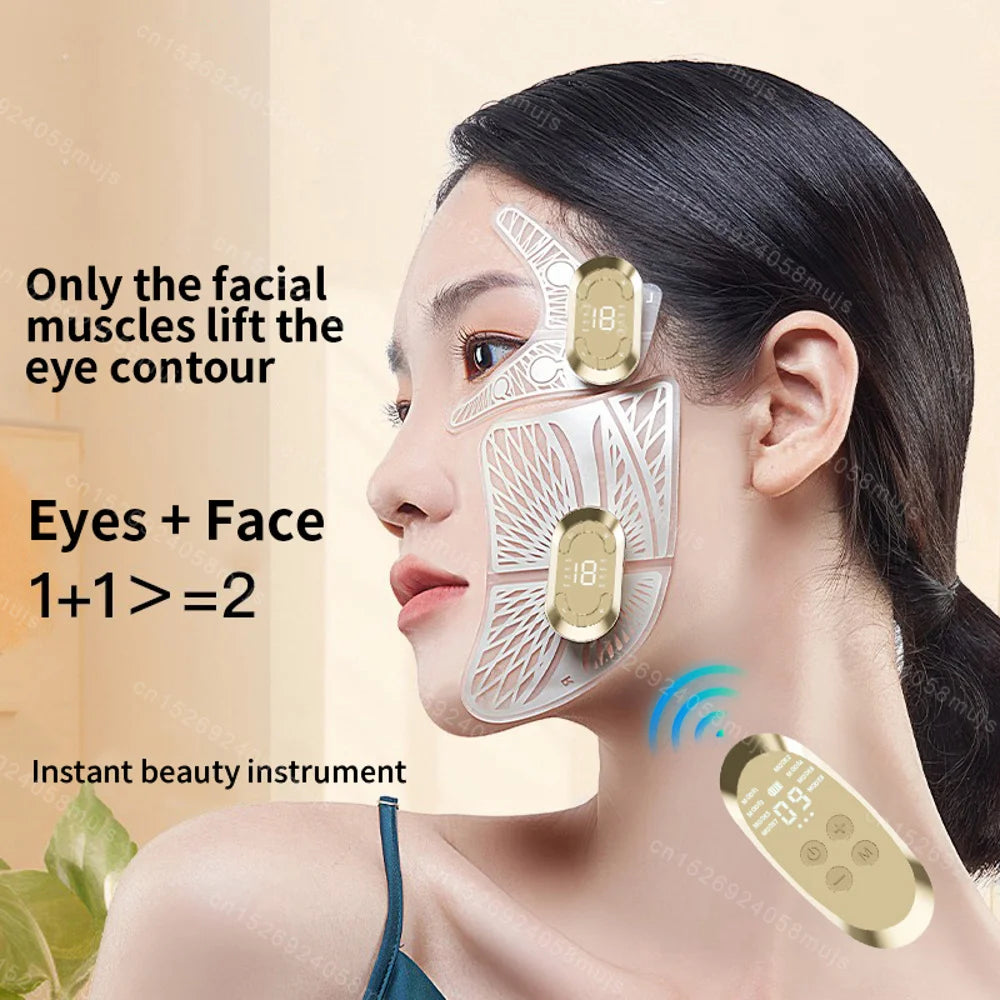 EMS Facial Eye Massager Electric Muscle Stimulator Facial Massagers Beauty Eyes Face Lifting Fatigue Relief Skin Care